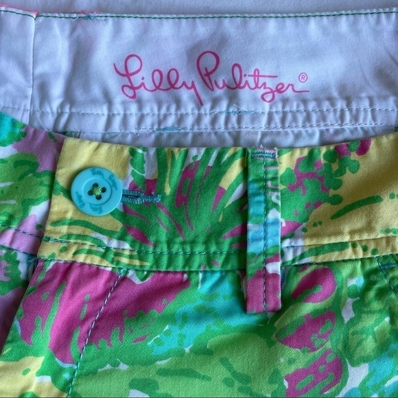 ❤️ LILLY PULITZER hibiscus print The Callahan Short L14 - Picture 8 of 12
